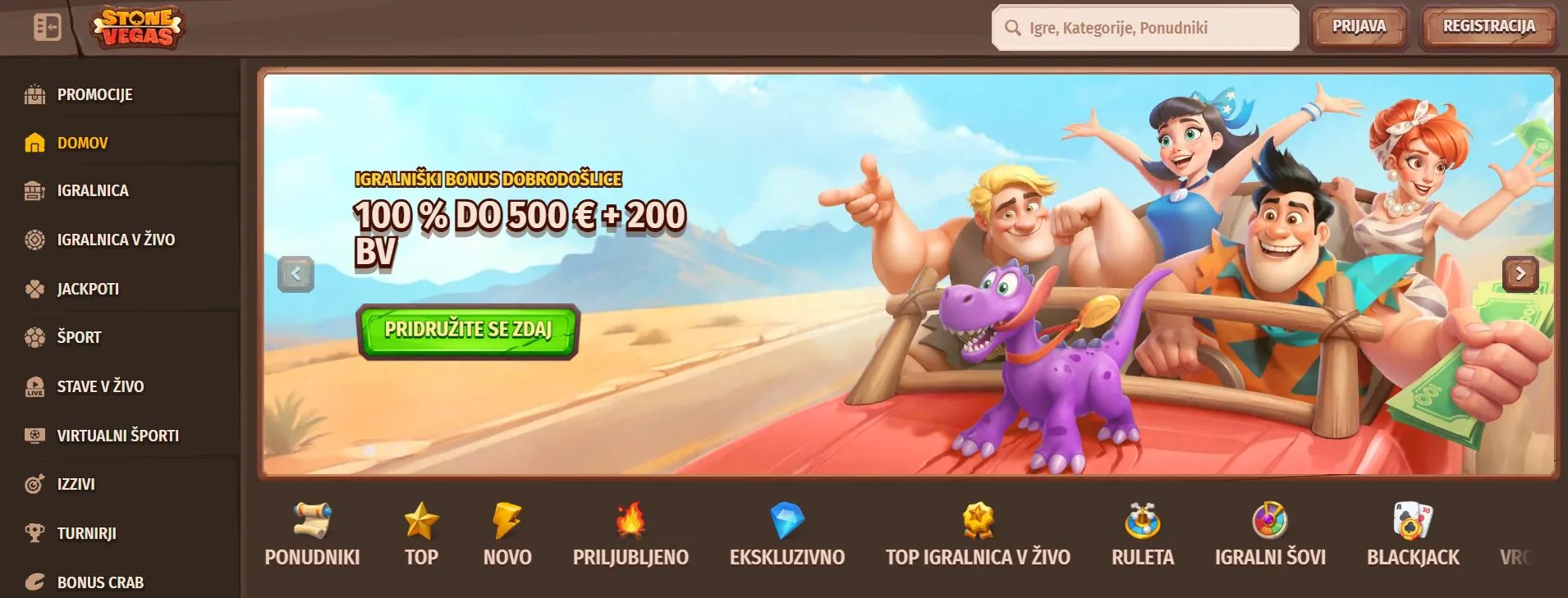 slovenske casina online StoneVegas